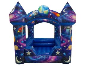 Outer Space Inflatable Ballpond With Turrets (8x8ft)