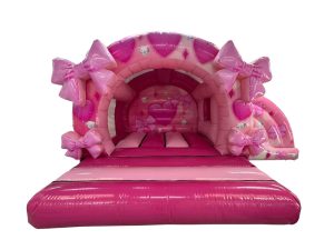 Round 3D Bows Combi Bouncy Castle (12x18ft.)