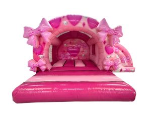 Round 3D Bows Combi Bouncy Castle (12x18ft.)