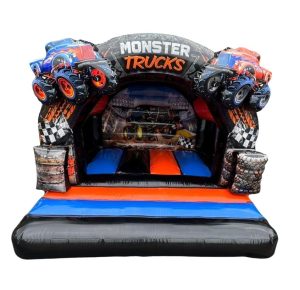 Round Arch 3D Monster Truck Bouncy Castle (12x12 ft.)