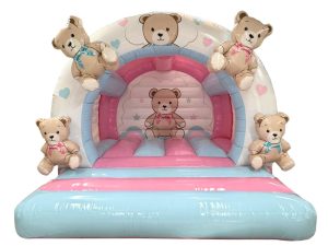 Rounded 3D Teddy Bear Bouncy Castle (12x12 ft.)