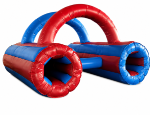 Inflatable Dual Tunnel Obstacle Course (16x11ft)