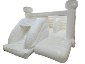 White Gloss Front Slide Combi Bouncer - 18x14ft