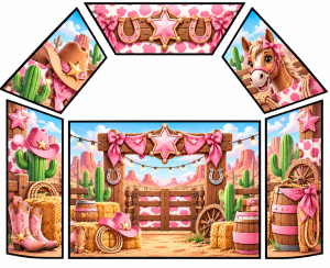 Cowgirl Theme Velcro Artwork