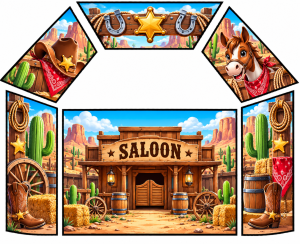 Wild West Theme Velcro Artwork