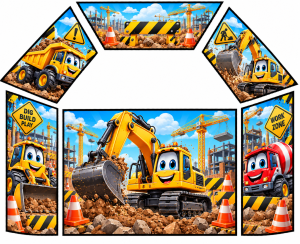 Construction Theme Velcro Artwork