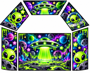 Alien Theme Velcro Artwork