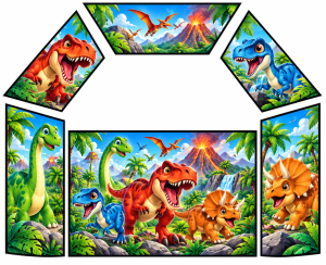 Dino Theme Velcro Artwork