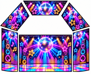 Disco Theme Velcro Artwork