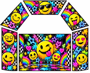 Emoji Themed Velcro Artwork