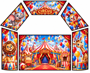 Circus Themed Velcro Artwork
