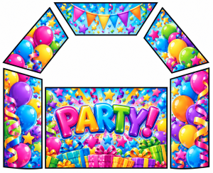 Party Themed Velcro Artwork