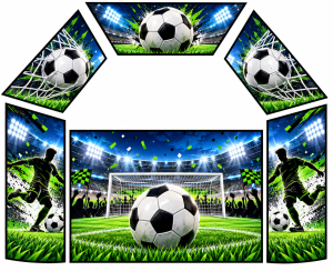 Football Themed Velcro Artwork