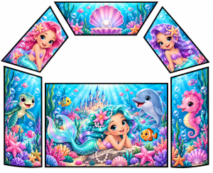 Mermaids Themed Velcro Artwork