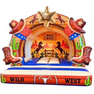 3D Cowboy Bouncy Castle (12x12ft.)