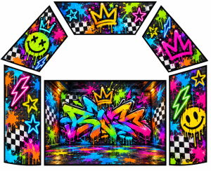 Graffiti Themed Velcro Artwork