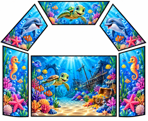 Under the Sea Themed Velcro Artwork