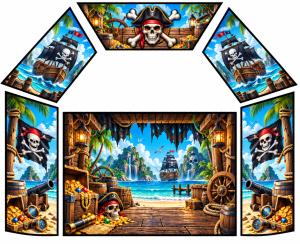 Pirates Themed Velcro Artwork