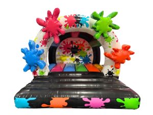 3D Vibrant Paint Splat Bouncy Castle (12x12 ft.)